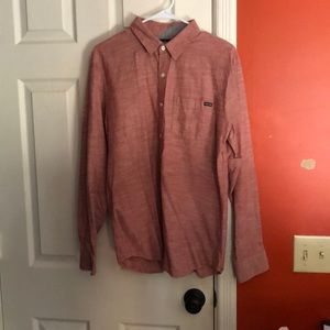 Pink/salmon button down shirt
